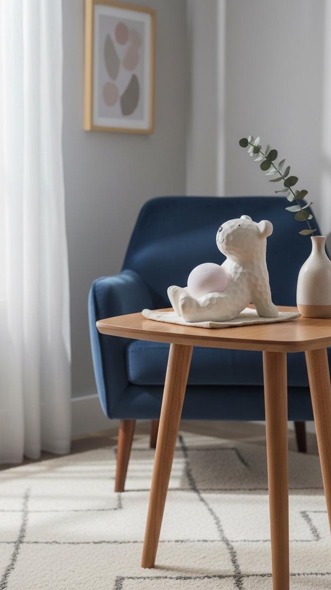 NOA – Keramik-Bär-Lampe mit Lichtkugel